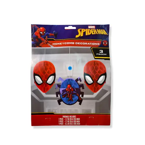 Spider-Man Webbed Honeycomb Decoration