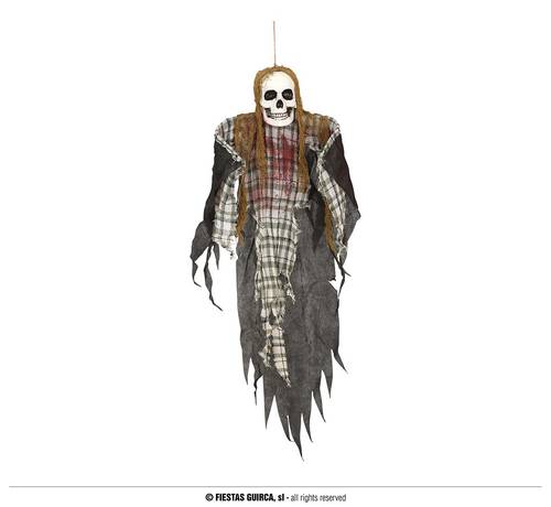 Checked Skeleton Pendant