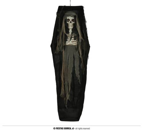 Coffin With Skeleton Hanging 