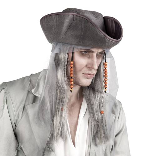 Wig Ghost Pirate With Hat