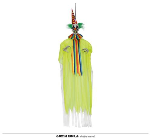 Yellow Clown Hanging 153 Cm