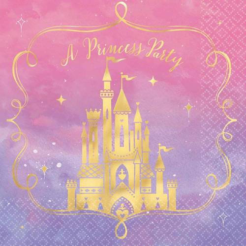 Disney Princess Hot Stamped Lunch Napkin 