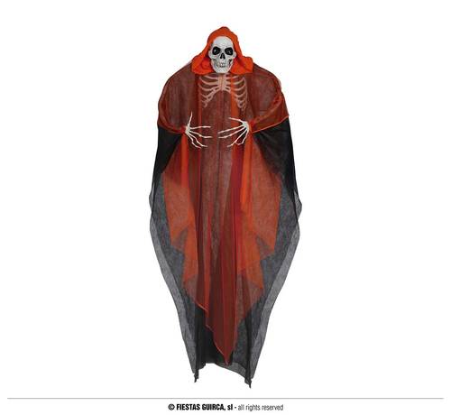 Orange Skeleton Pendant With Light