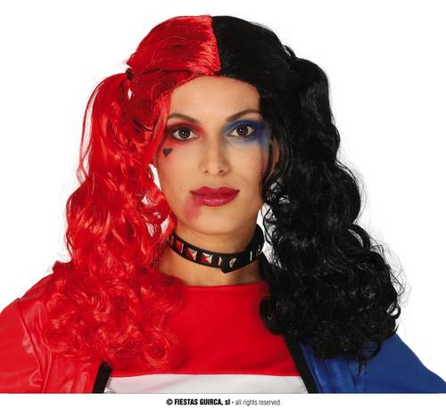 Red And Black Pigtails Wig In Box