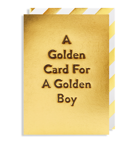 A Golden Card For A Golden Boy
