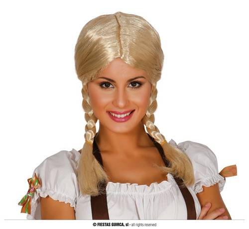 Blond Plaited Wig (Box Container)