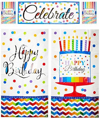 Bright Birthday Room Decorating Kit 5Pcs