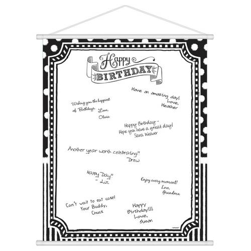 Black & White Scroll Sign In Sheet