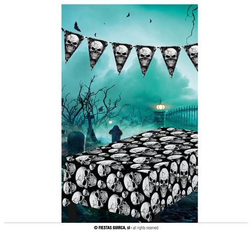 Skulls Tablecloth