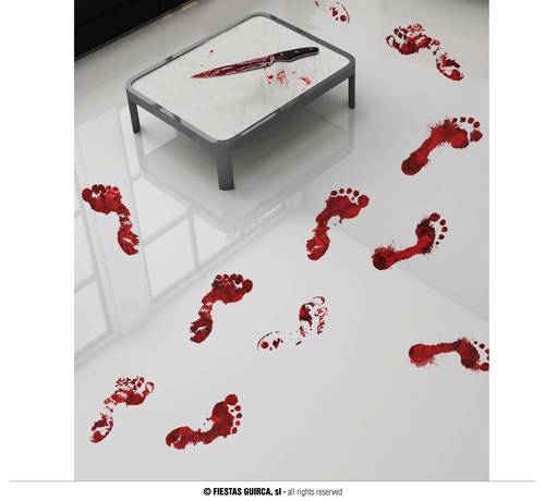 Adhesive Blood Footprints