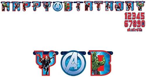 Avengers Add-An-Age Letter Banner