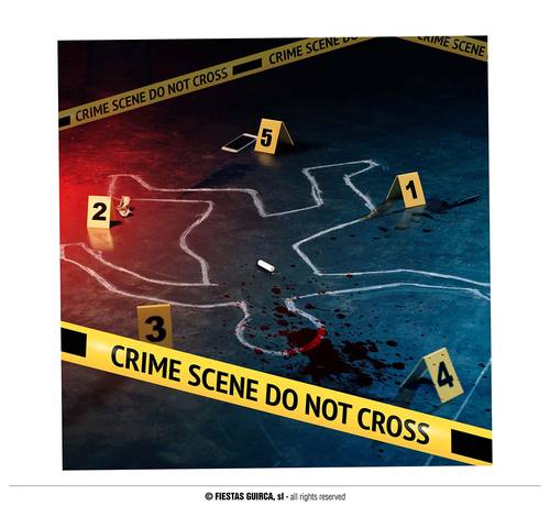 Crime Silhouette (5 Numbers And Silhouette Stripe)