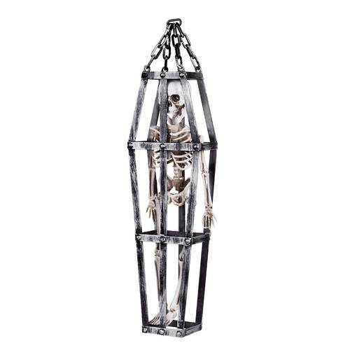 Hanging Decoration Skeleton In Cage 