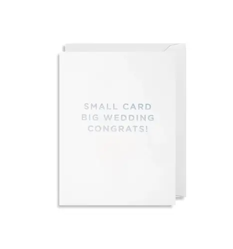 Small Card Big Wedding