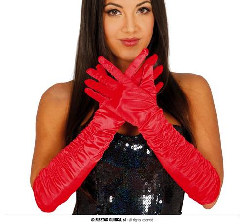 Red Crinkled Glove
