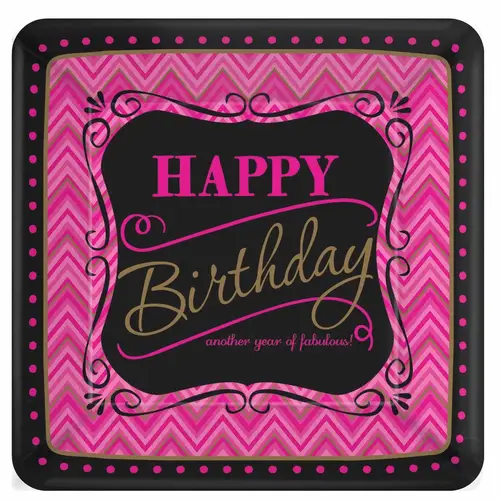 Born To Be Fabulous Plate, 8pcs