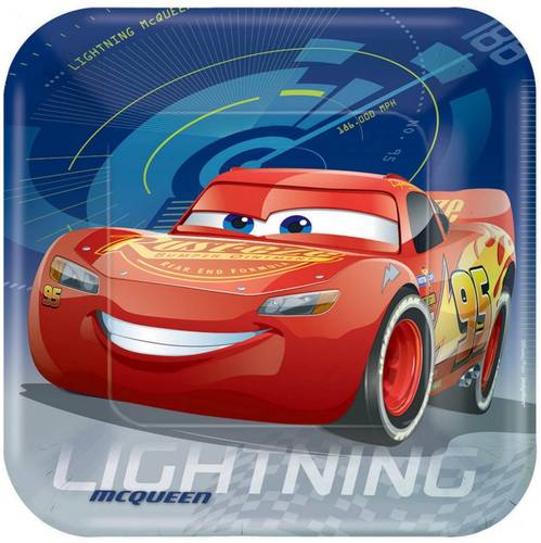 Cars Paper Plates Big