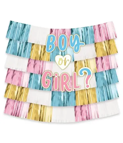 Gender Reveal Deluxe Backdrop Kit