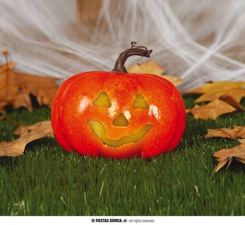 Pumpkin With Light 11 Cm
