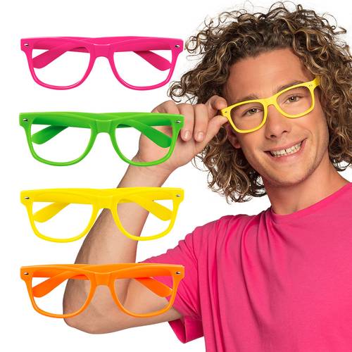 Party Glasses 4 Neon Colours Ass.