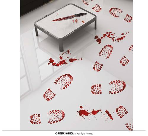Blood Footsteps Adhesive Boots