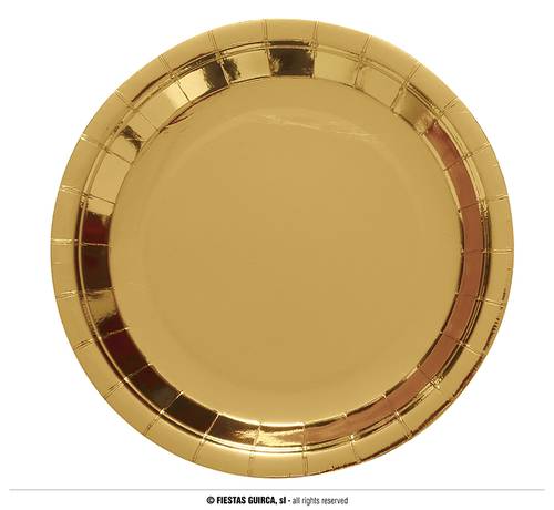 Shiny Gold Plates , 23cm