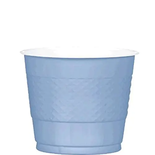 Pastel Blue Plastic Cups