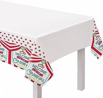 Carnival Birthday Table Cover - Plastic