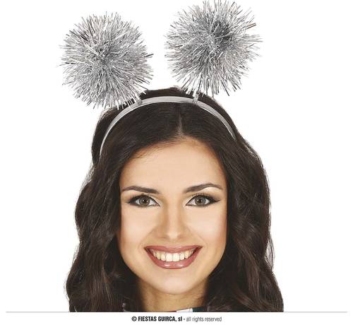 Silver Tinsel Headbands