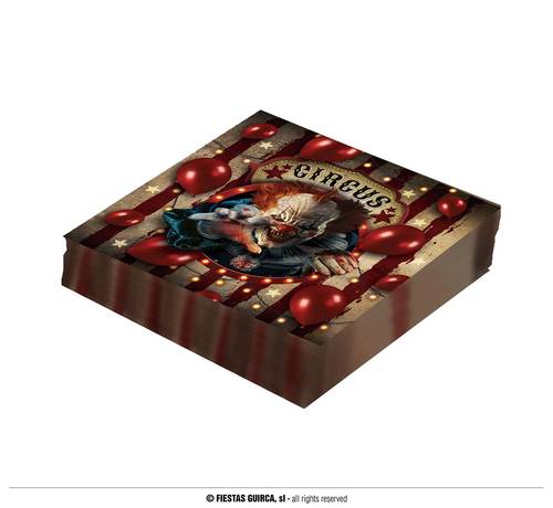 Bag Of 12 Clown Napkins