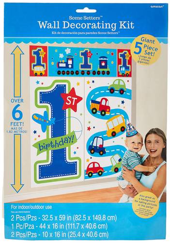 1st Bday Boy Decorating Kit