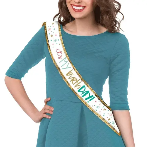 Happy Cake Day Sash -Fabric
