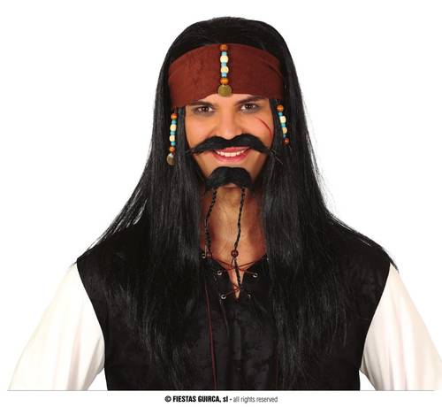 Pirate Wig With Handkerchief In Box