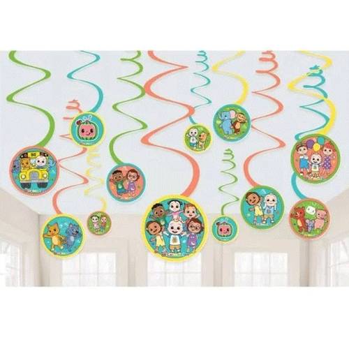 Cocomelon Spiral Decorations
