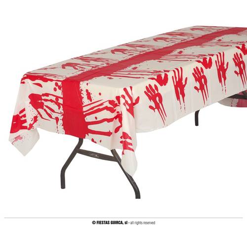 Plastic Blood Tablecloth 