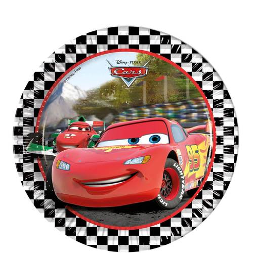 Disney Cars Formula Paper Plates 