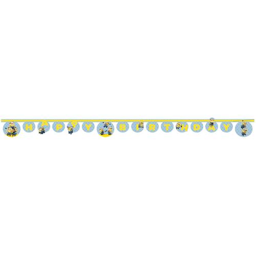 Lovely Minions Die Cut Happy Birthday Banner