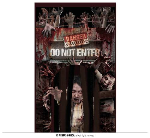 Decor. Door With Curtain, Zombies