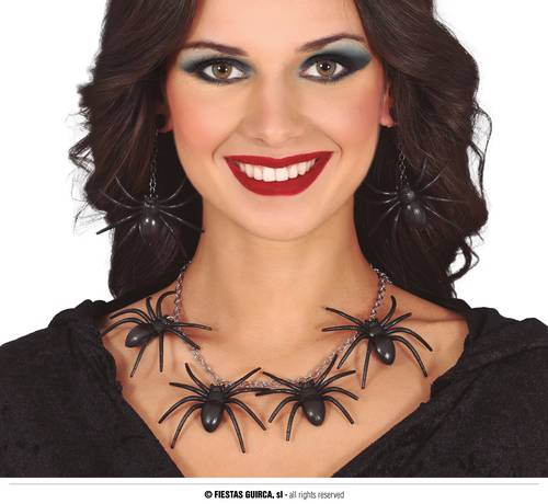 Spider Necklace And Earrings Set