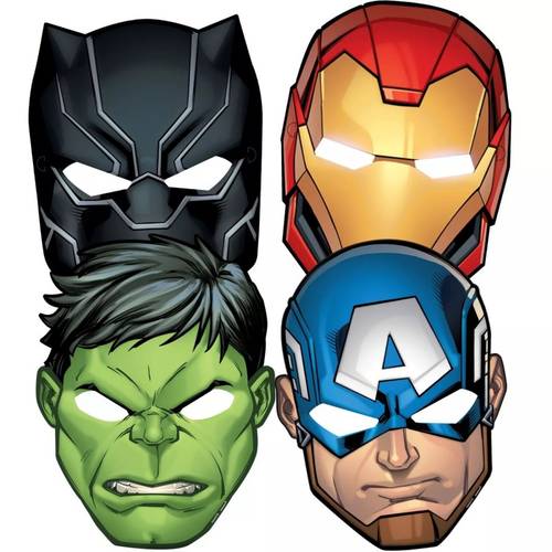 Marvel Powers Unite Paper Masks,