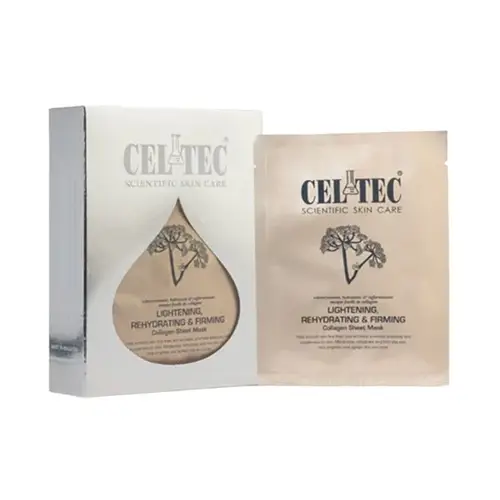 CELTEC LIGHTINIG SHEET MASK ( قناع ورقي لشد البشرة وتفتيحها بالكولاجين - 10 أقنعة من سلتيك )