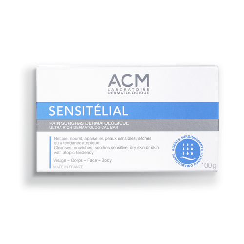 	 ACM  Sensitelial Dermatological Bar 100g (ايه سي ام صابون للبشرة الحساسة )