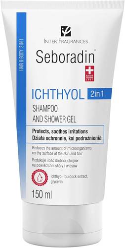 Seboradin ichthyol And shower gel 2 in1 200ml ( سيبورادين إكثيول 2 في 1 شامبو وجل استحمام )