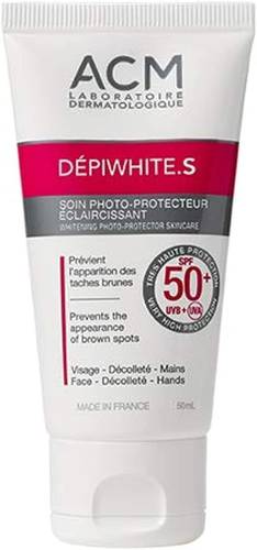 ACM DEPIWHITE S SPF-50-50ML ( ايه سي ام كريم  ديبوايت . S لتبييض البشرة بعامل وقاية من الشمس . )S 50مل
