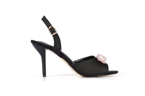 Luna Sandal Black and Pink