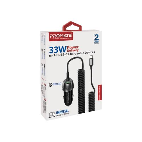 راس سياره USB+كيبل ملولو TC PROMATE 33W