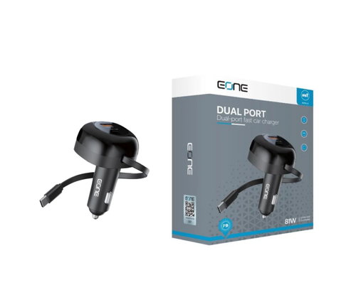 راس سيارة+كيبل 81W 1PD-1USB EONE E12030123
