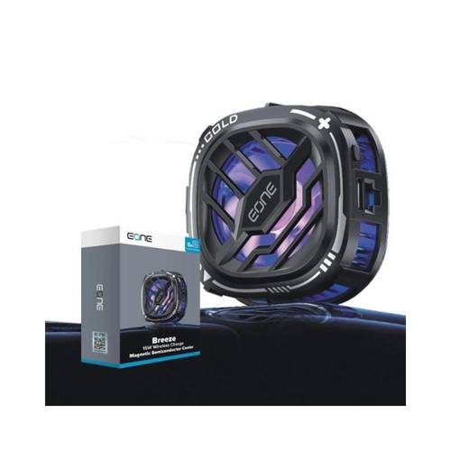 مروحة تبريد جوال مع شاحن لاسلكي EONE 15W
