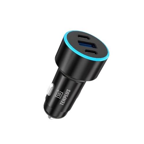 شاحن سيارة بمنفذ  Type C ومنفذ USB بقوة 60W من +10 TENPLUS