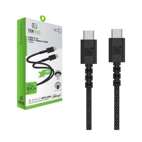 كيبل Type C مقاوم للقطع بطول 1.8 متر من +10 TENPLUS